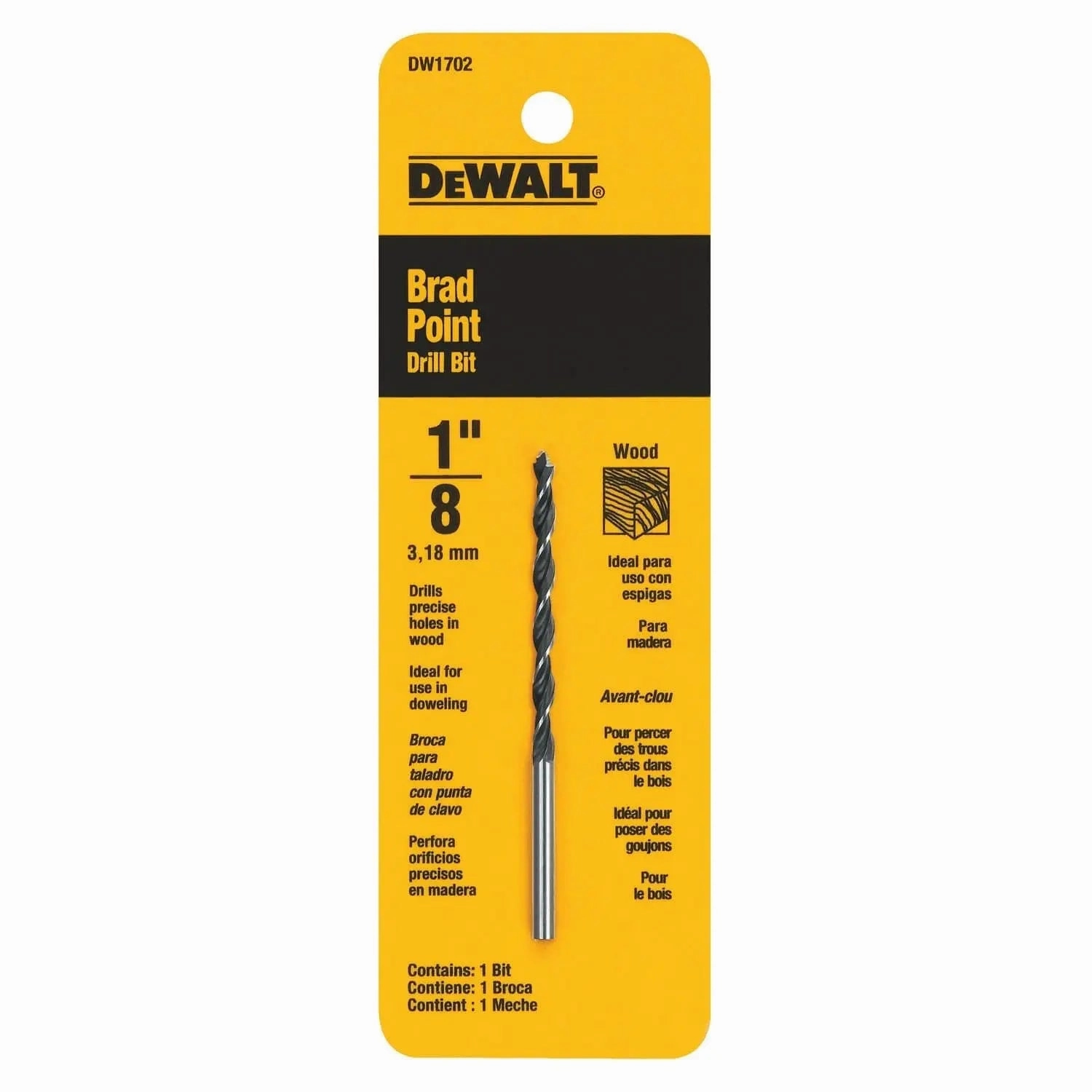 DEWALT DW1702 - BRAD POINT DRILL BITS