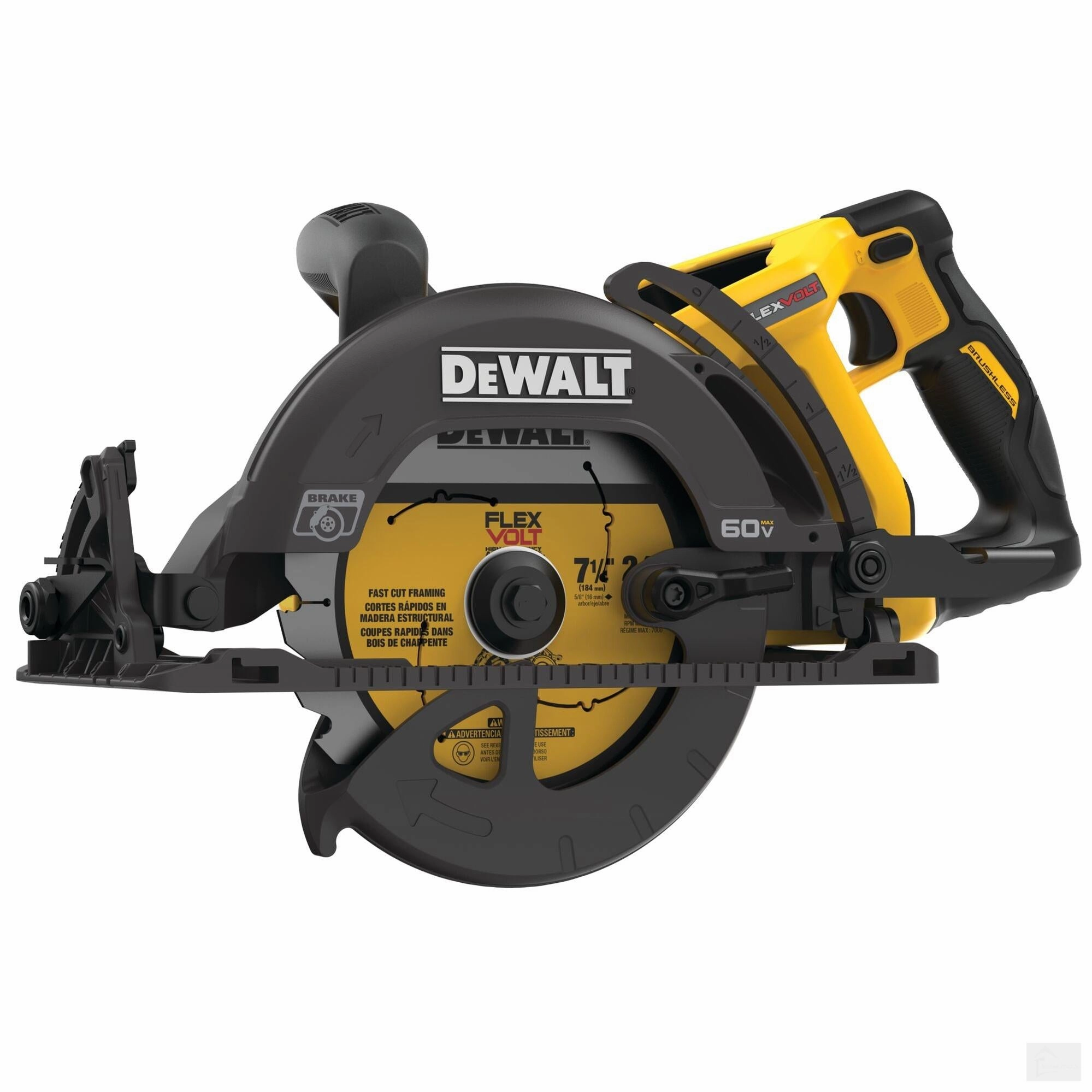 Dewalt FLEXVOLT® 60V MAX* 7-1/4 in. Cordless Worm Drive Style Saw (Bare Tool) {DCS577B}