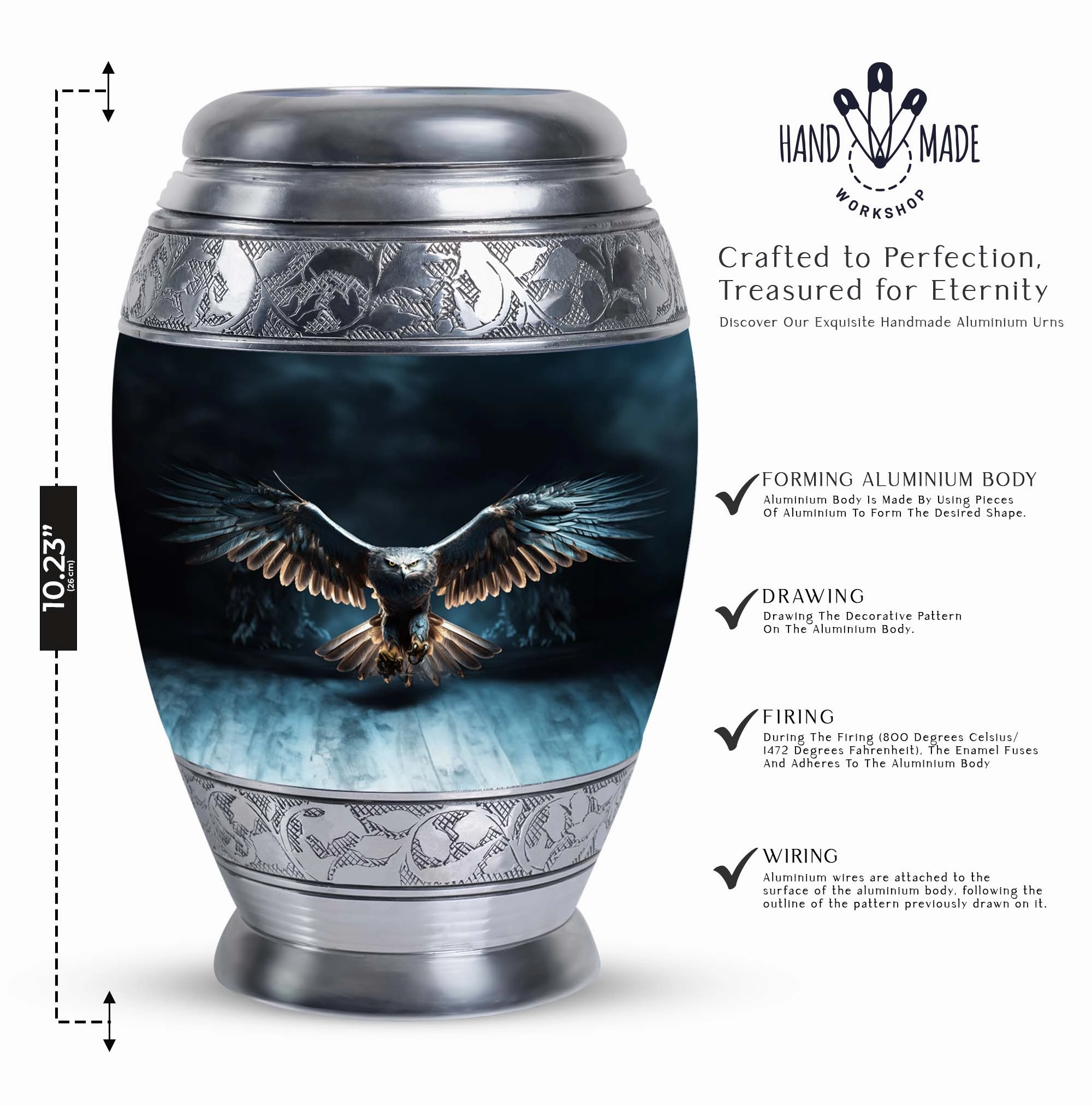 Eagle's Rest: Exquisite Cremation Urn to Honor Your Loved Ones