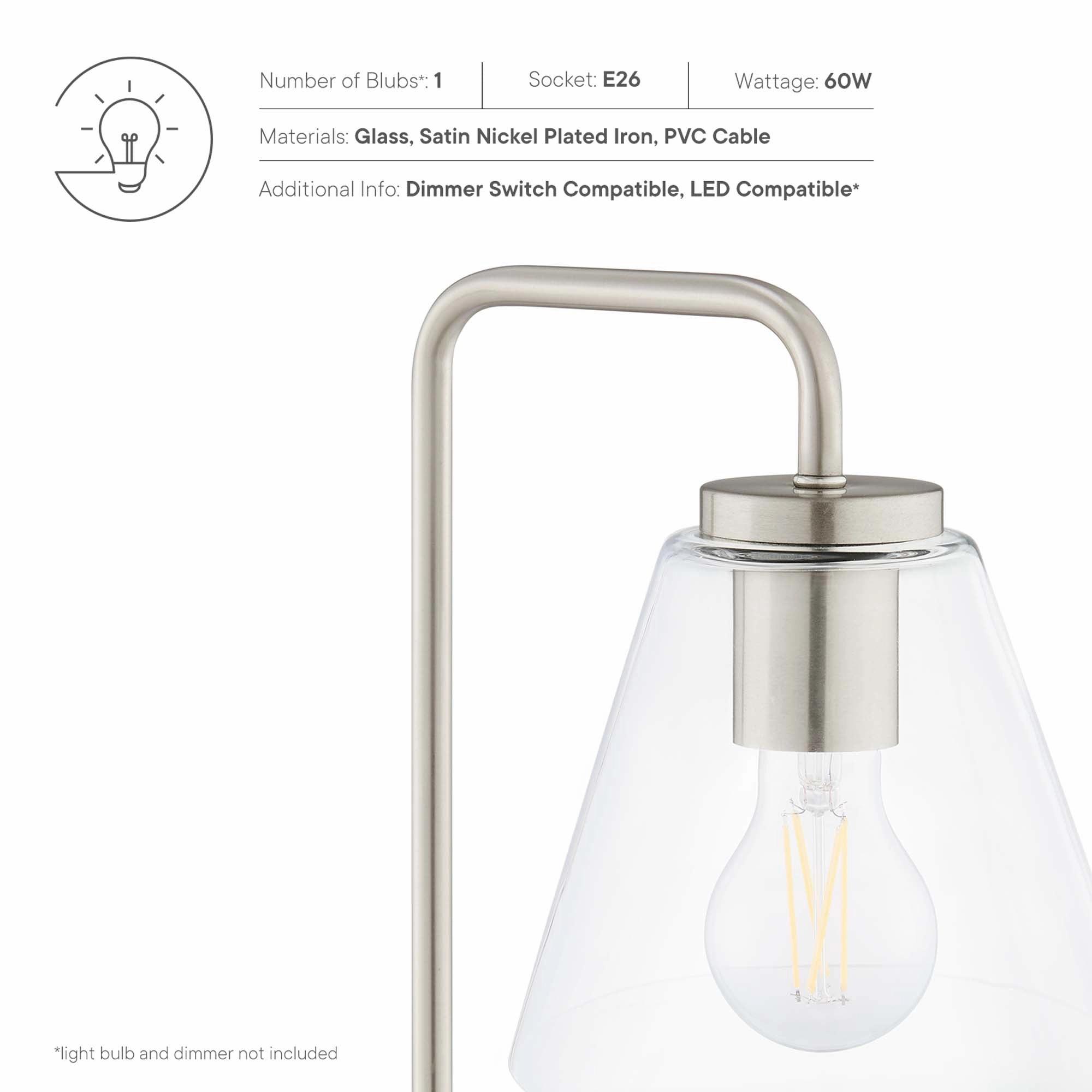 Element Glass Table Lamp by Modway