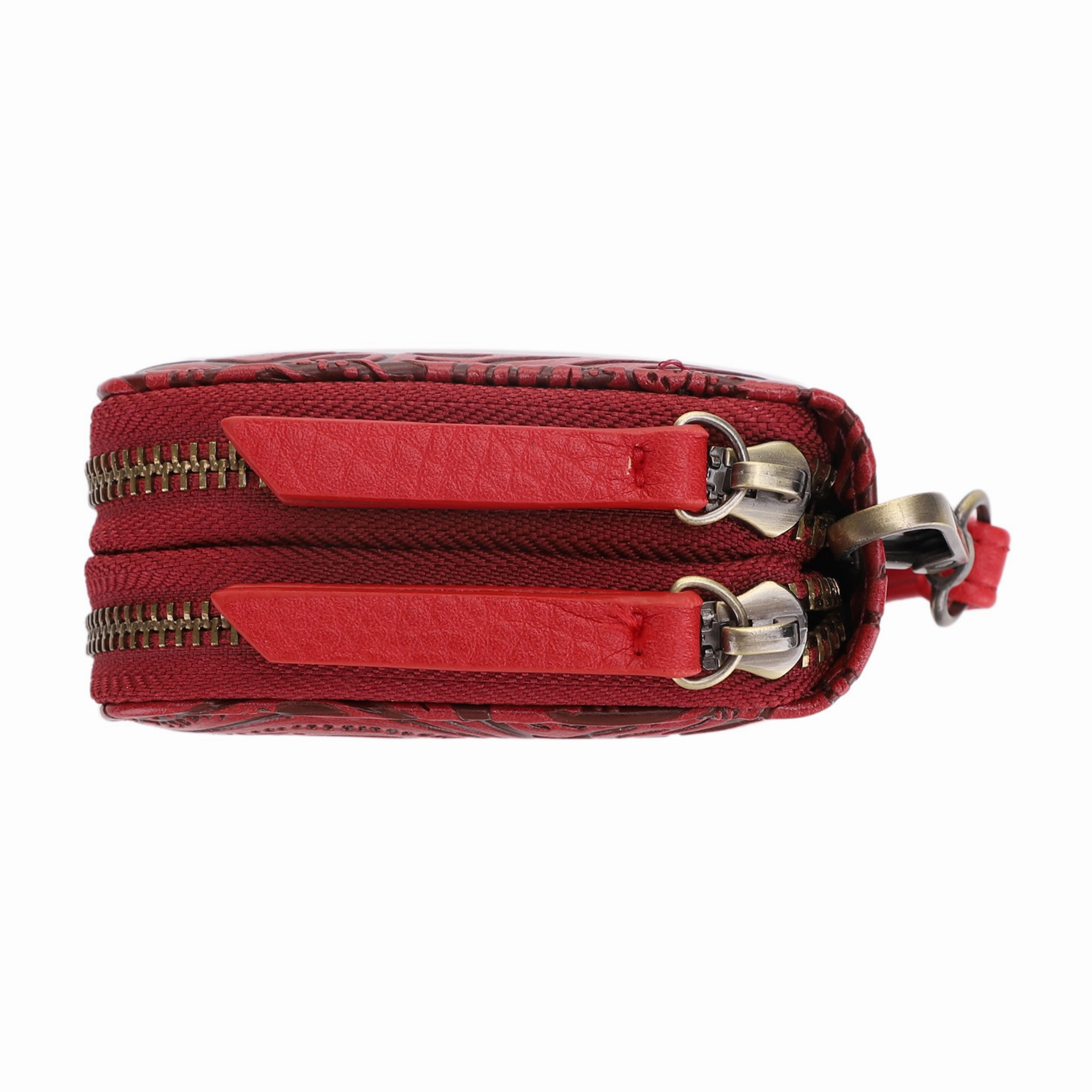 Filly Flora Embossed Wallet with Wrist Strap