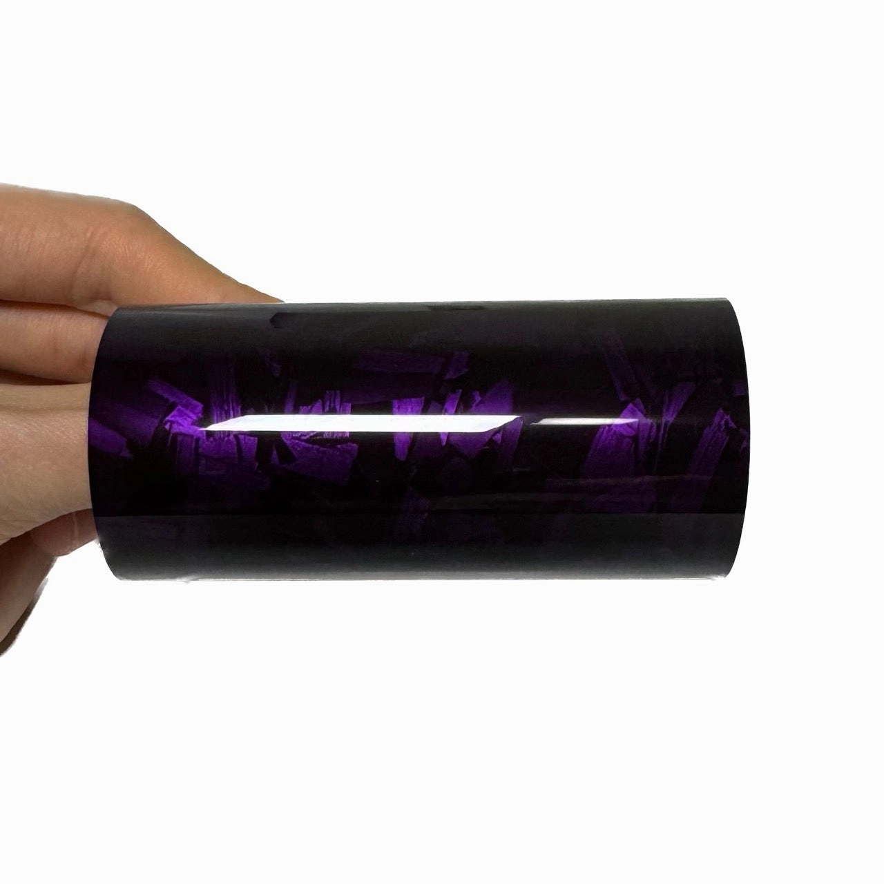 Gloss Camouflage Black Purple Forged Carbon Vinyl Wrap