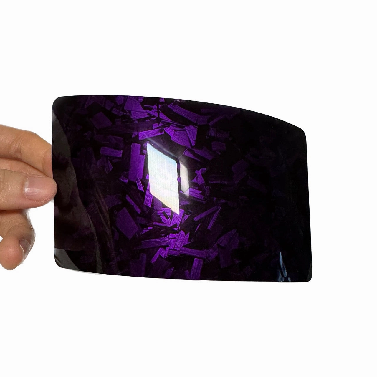 Gloss Camouflage Black Purple Forged Carbon Vinyl Wrap