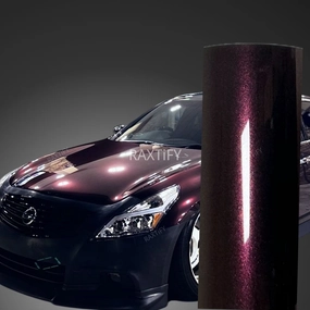 Gloss Metallic Black Rose Vinyl Wrap