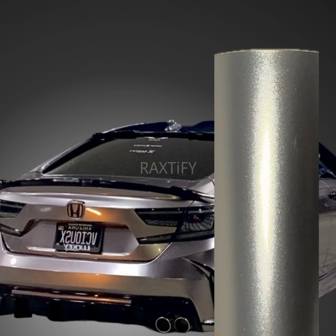 Gloss Metallic Brown Gray Vinyl Wrap