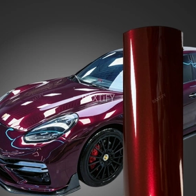Gloss Metallic Dark Plum Purple Vinyl Wrap