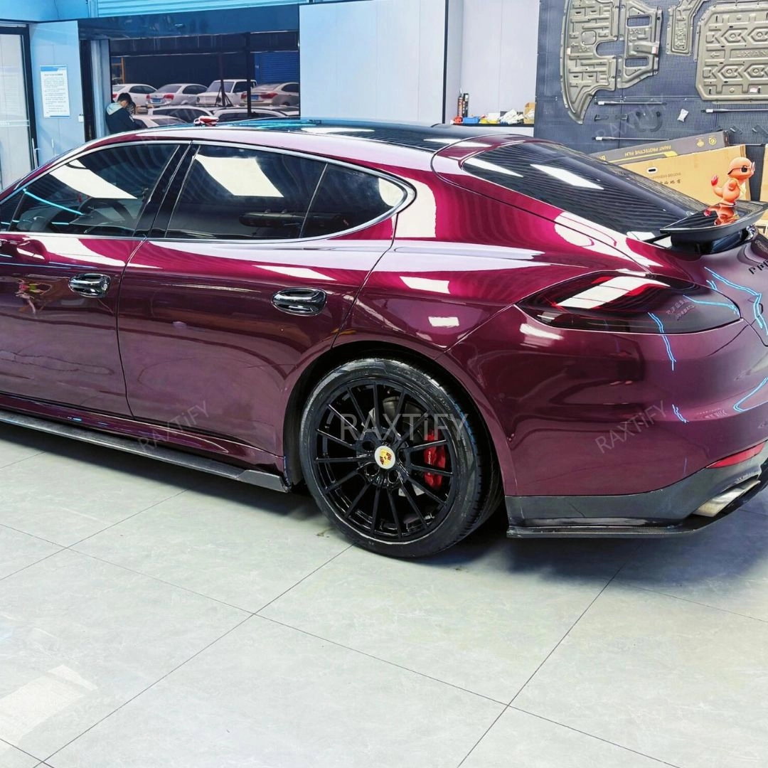 Gloss Metallic Dark Plum Purple Vinyl Wrap