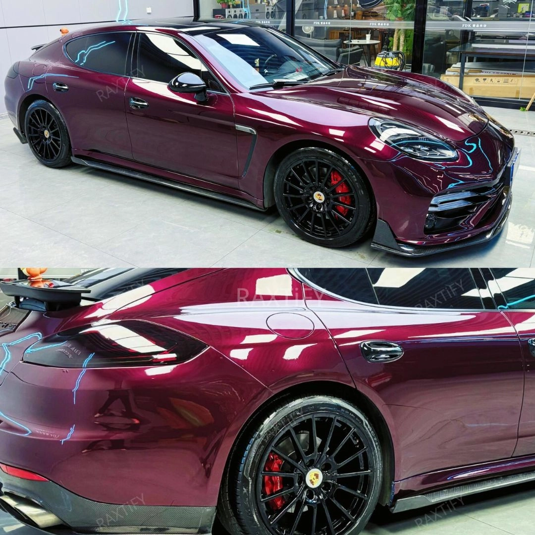 Gloss Metallic Dark Plum Purple Vinyl Wrap