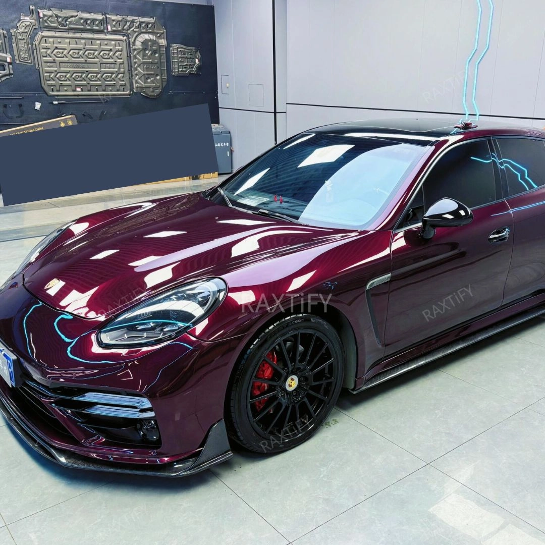 Gloss Metallic Dark Plum Purple Vinyl Wrap