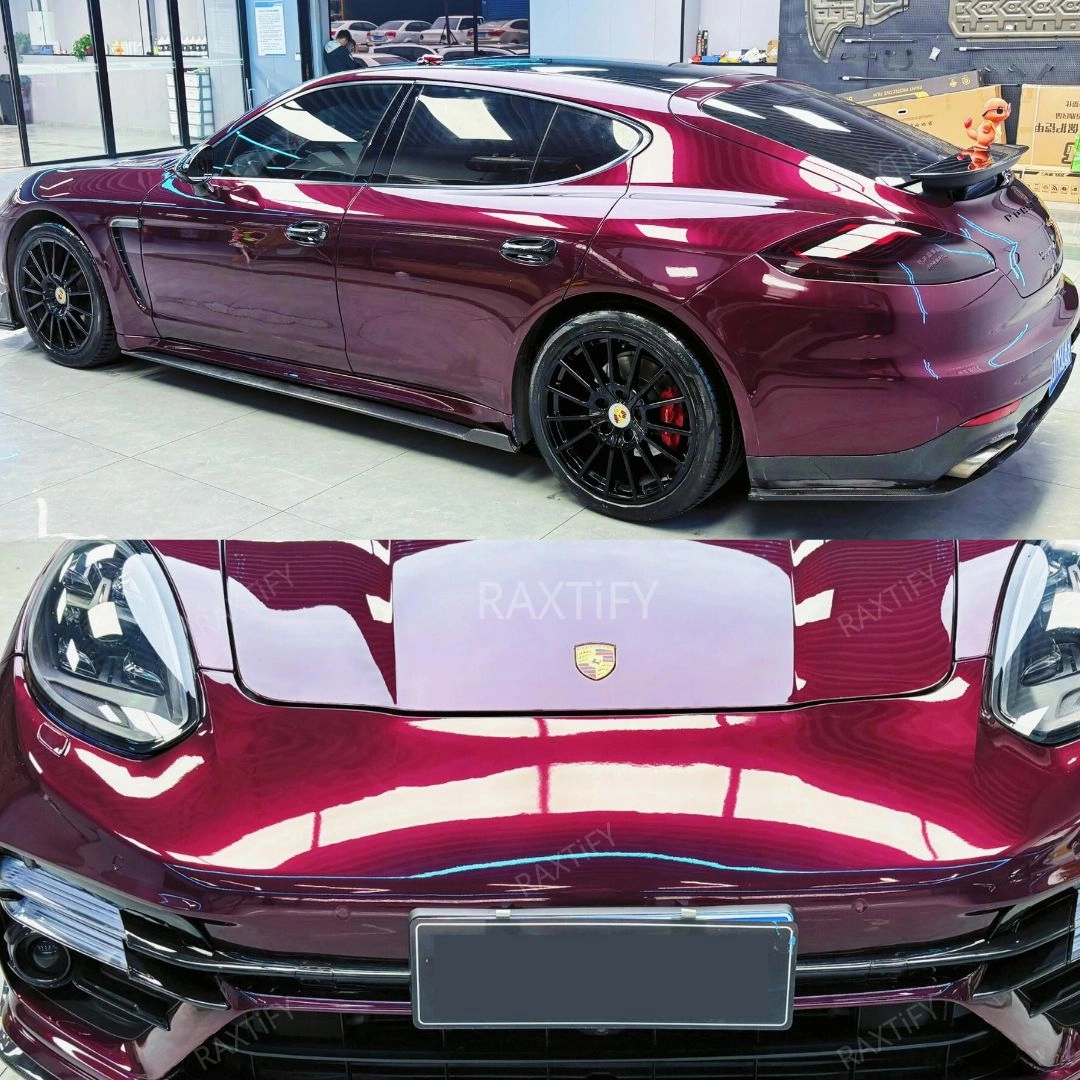 Gloss Metallic Dark Plum Purple Vinyl Wrap