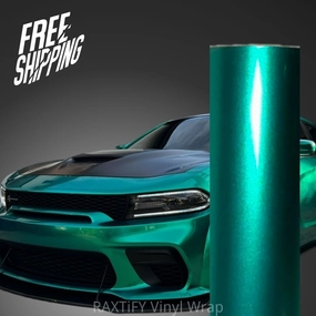 Gloss Metallic Emerald Green Vinyl Wrap