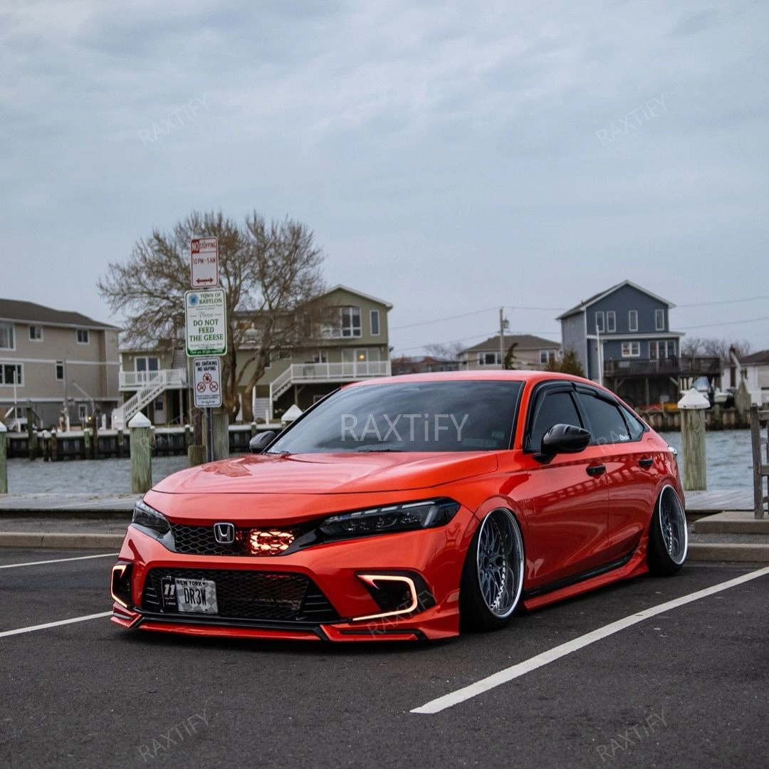 Gloss Metallic Lava Orange Vinyl Wrap