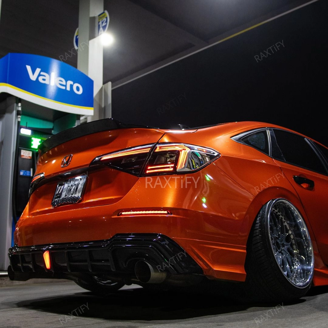 Gloss Metallic Lava Orange Vinyl Wrap