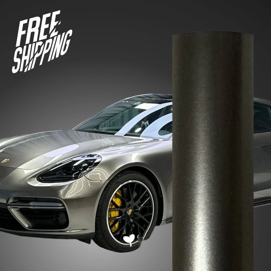 Gloss Metallic Liquid Silver Car Wrap
