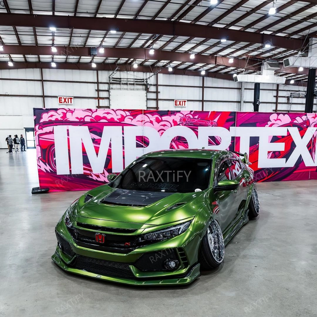 Gloss Metallic Mamba Green Car Wrap