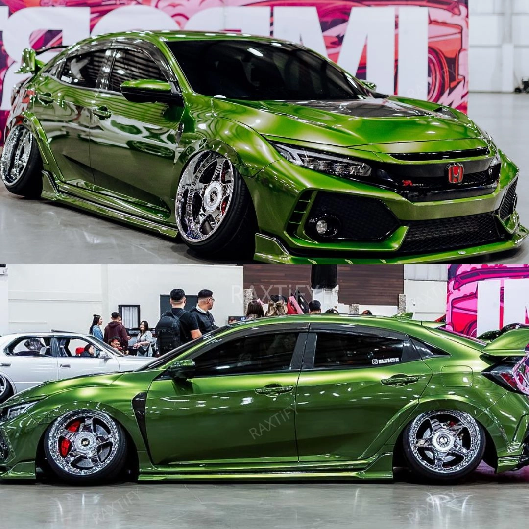 Gloss Metallic Mamba Green Car Wrap