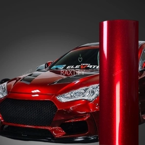 Gloss Metallic Raspberry Red Vinyl Wrap