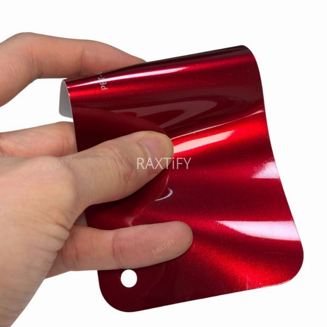 Gloss Metallic Raspberry Red Vinyl Wrap