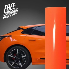Gloss Orange Vinyl Wrap