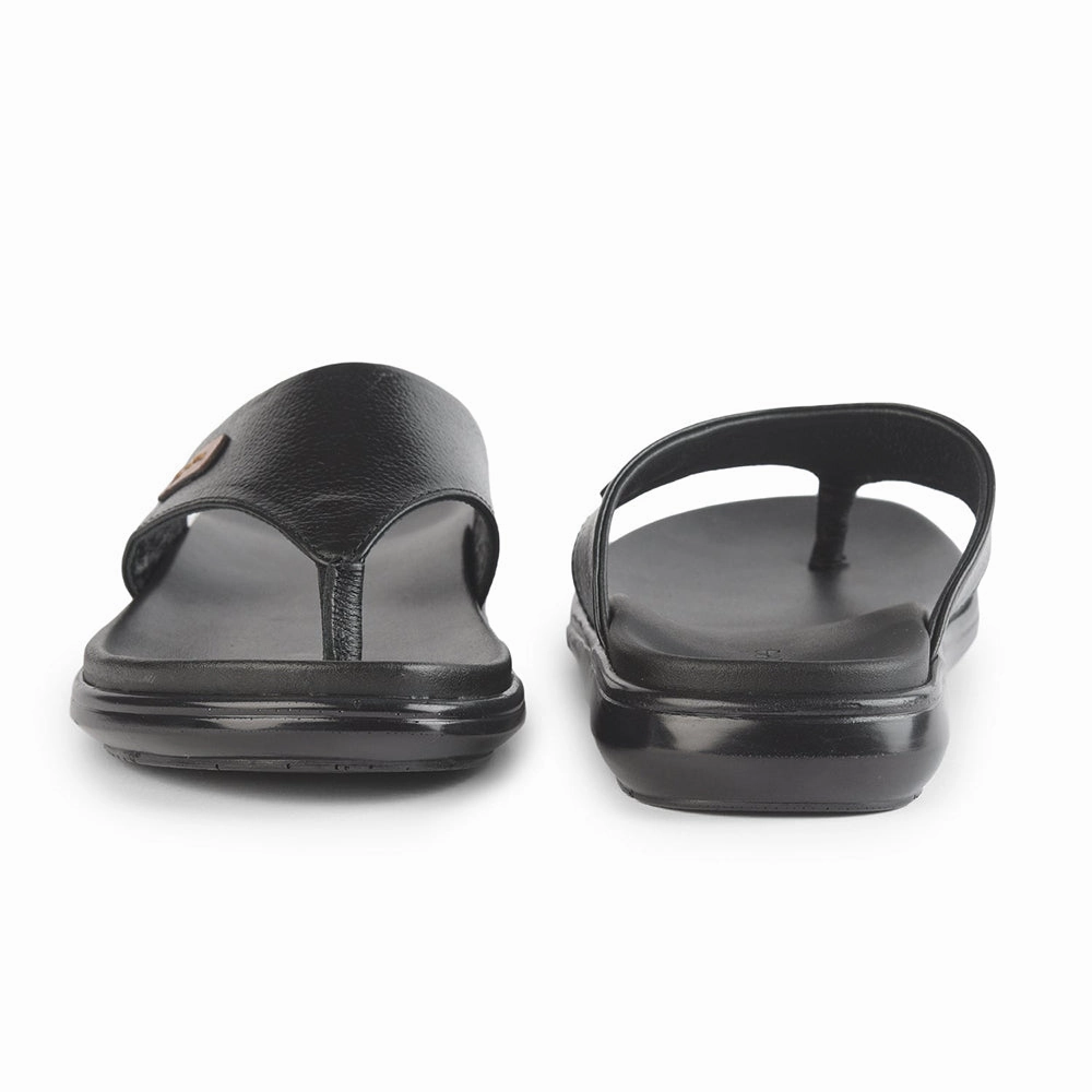 Healers Casual Black Slipper For Men MDL-05 By Liberty