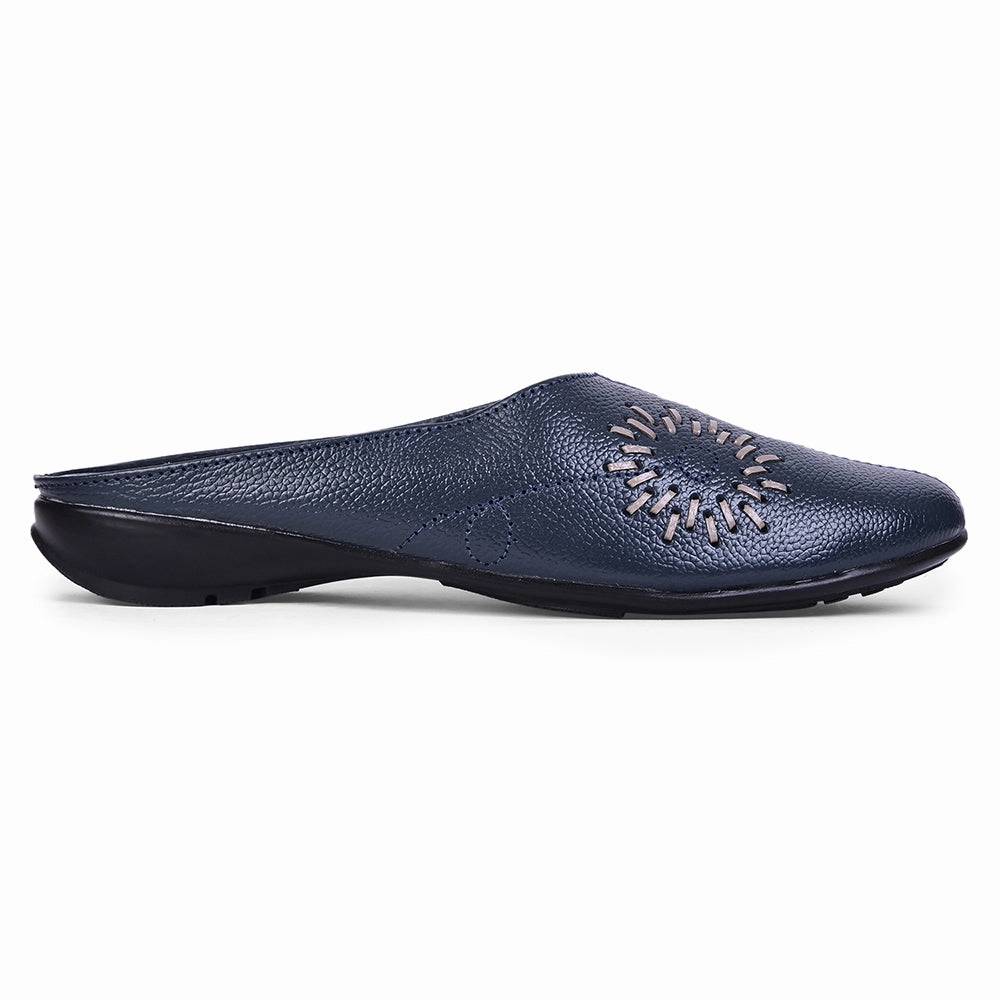Healers Fashion Navy Blue Mule Sandal For Women T840-05 By Liberty