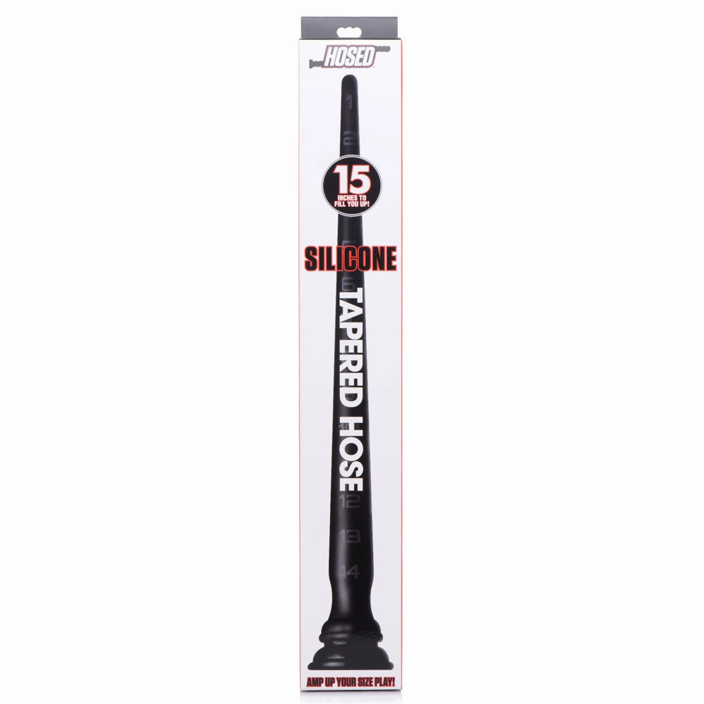 Hosed Silicone Tapered Anal Hose With Suction Cup