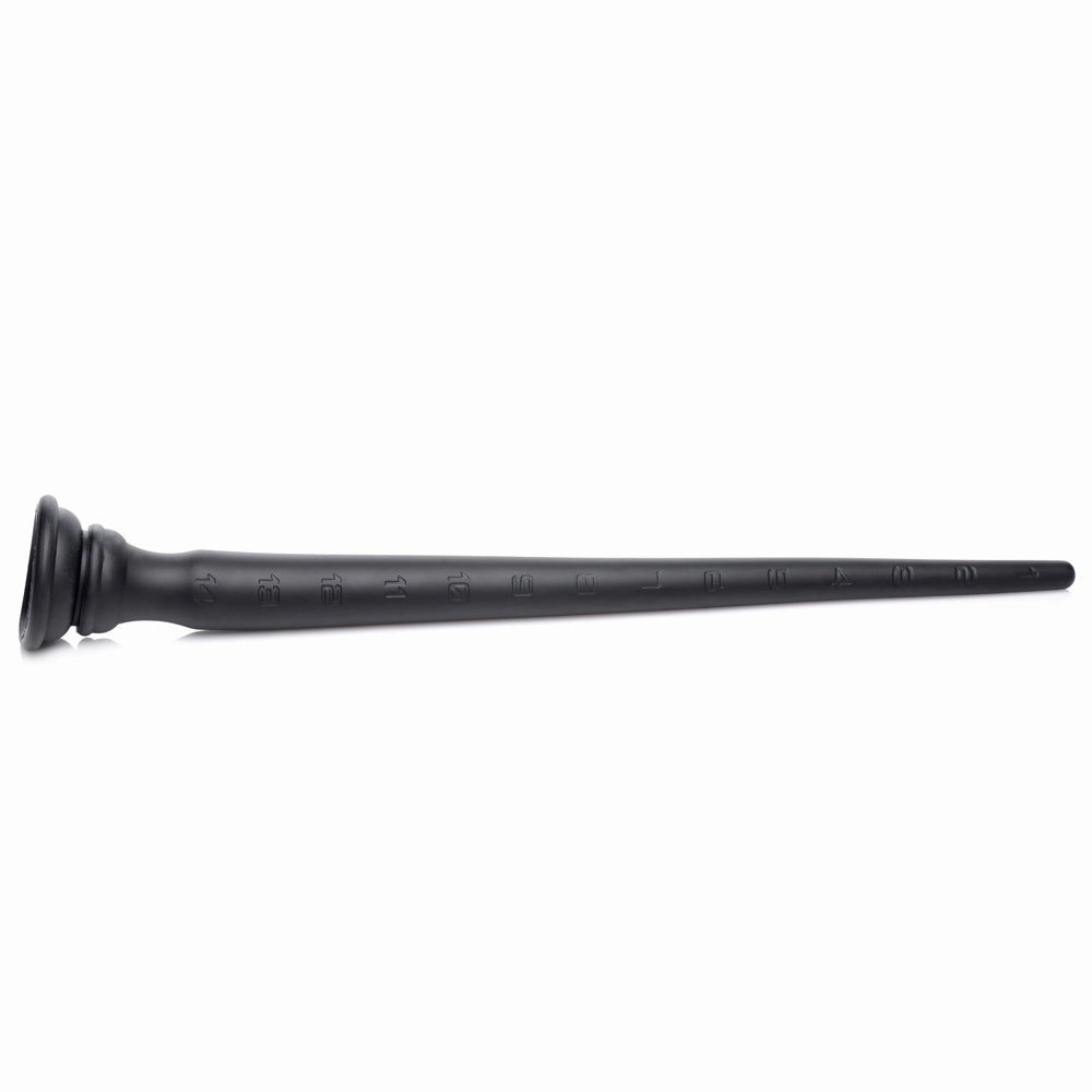 Hosed Silicone Tapered Anal Hose With Suction Cup