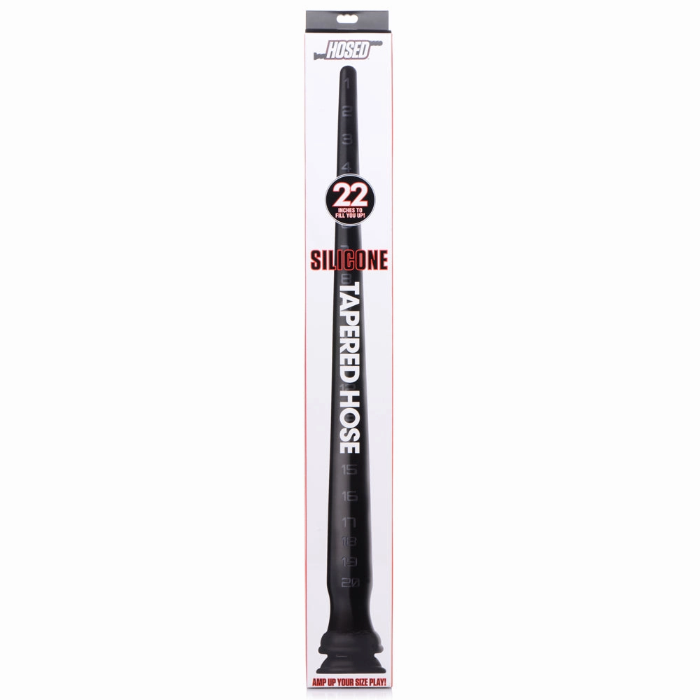 Hosed Silicone Tapered Anal Hose With Suction Cup