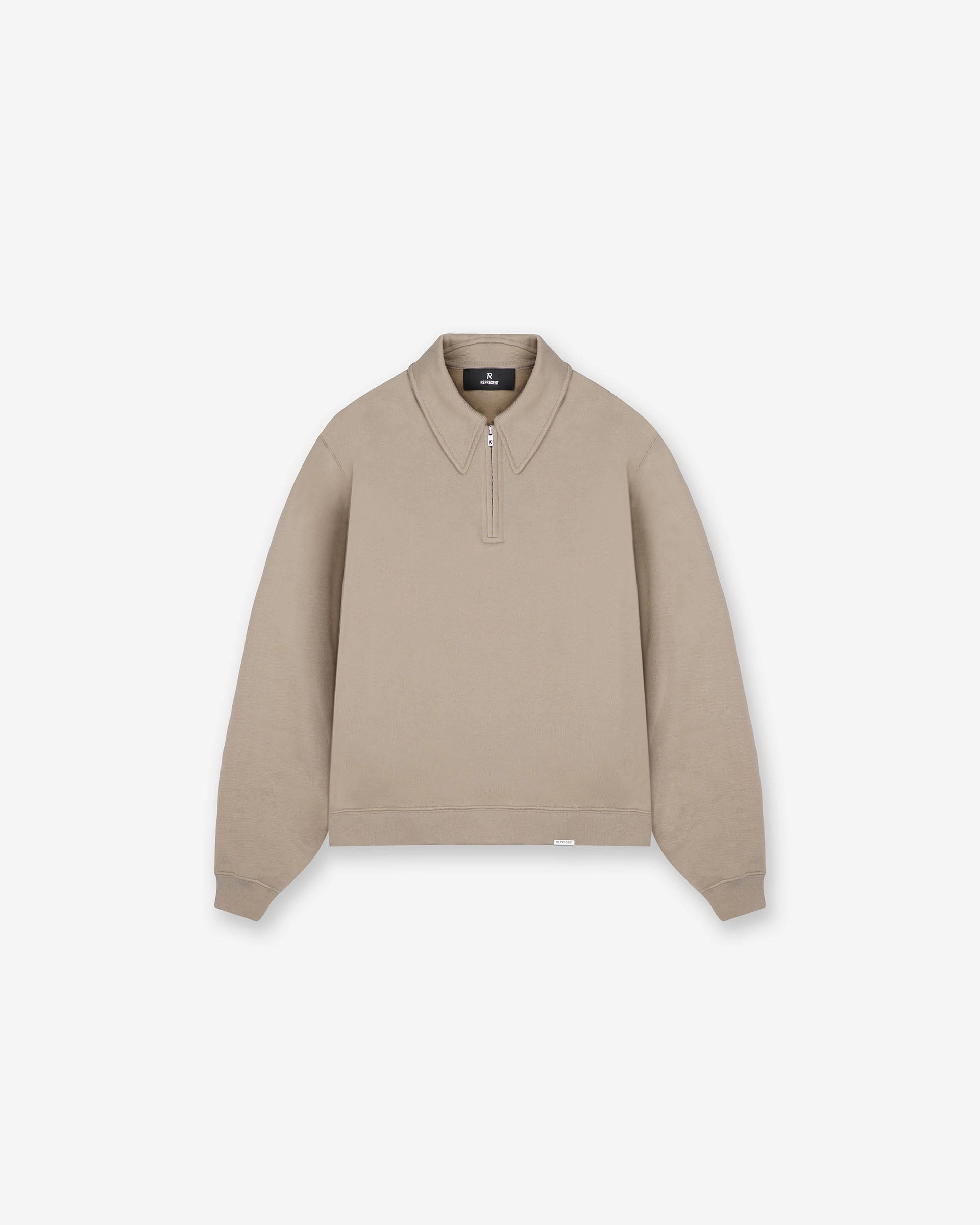 Initial Boxy Quarter Zip - Dune