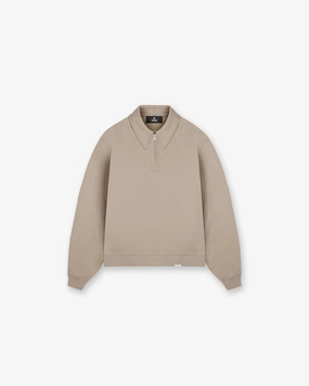 Initial Boxy Quarter Zip - Dune