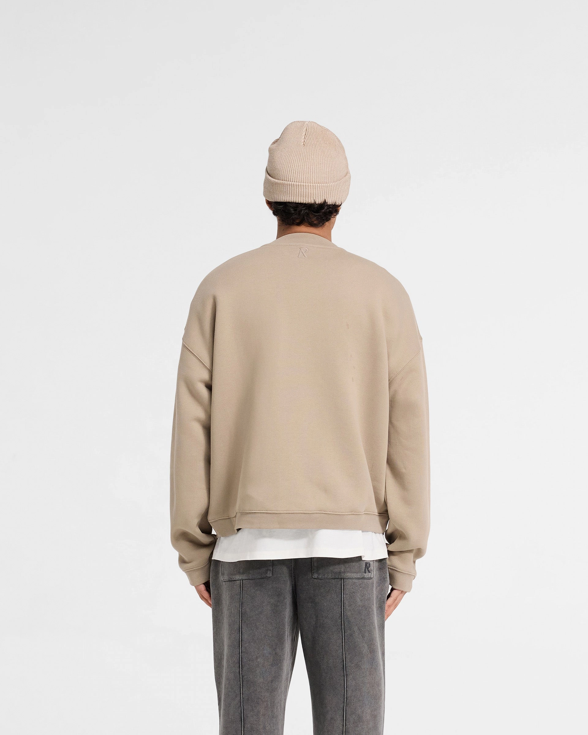 Initial Boxy Sweater - Dune