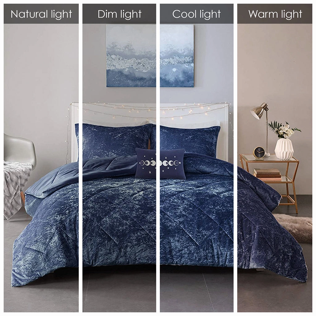 Intelligent Design Felicia Velvet Duvet Cover Set (KING /KING CAL)