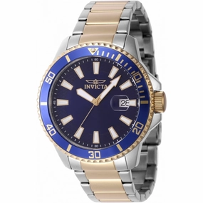 Invicta Men's Quartz Watch - Pro Diver Blue/Gold Tone Bezel Two Tone Bracelet | 46142