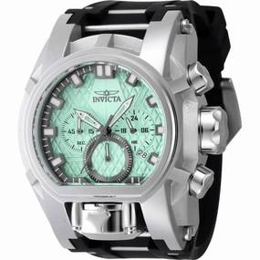 Invicta Men's Watch - Bolt Zeus Magnum Quartz Chrono Silver and Black Strap | 47530