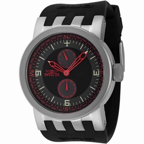 Invicta Men's Watch - DNA Quartz Red, Grey, Black Dial Silicone Strap | 44224