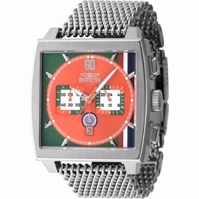 Invicta Men's Watch - Invicta Racing Chrono Green, Orange and White Dial Steel | 47608