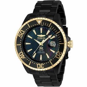 Invicta Men's Watch - Pro Diver Automatic Black MOP Dial Steel Bracelet Date | 23306