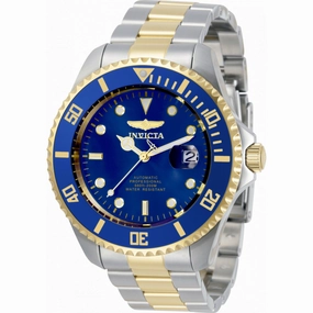 Invicta Men's Watch - Pro Diver Automatic Blue Dial Two Tone Bracelet Dive | 34042
