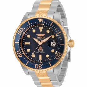 Invicta Men's Watch - Pro Diver Automatic Blue Dial Two Tone Steel Bracelet | 33315