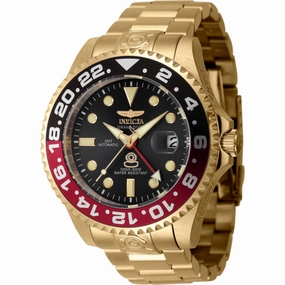Invicta Men's Watch - Pro Diver Automatic Charcoal Dial Yellow Gold Bracelet | 45670