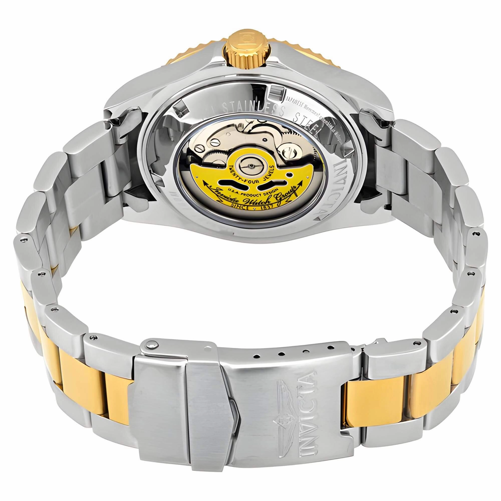 Invicta Men's Watch - Pro Diver Automatic Green Dial Two Tone Steel Bracelet | 28661