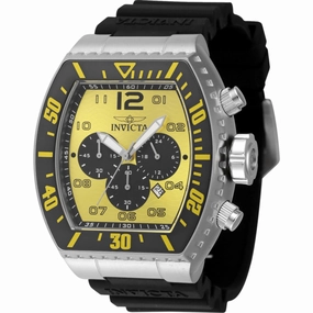 Invicta Men's Watch - Pro Diver Chronograph Quartz Yellow, Black Dial Strap | 47287