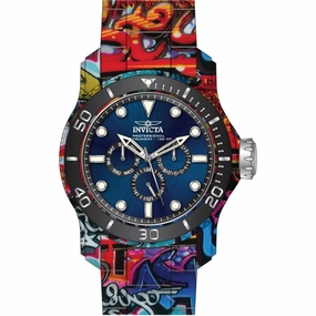 Invicta Men's Watch - Pro Diver Quartz Blue Dial Aqua Plating Steel Bracelet | 47856
