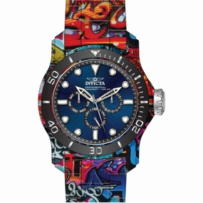 Invicta Men's Watch - Pro Diver Quartz Blue Dial Aqua Plating Steel Bracelet | 47856