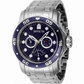 Invicta Men's Watch - Pro Diver Quartz Blue/Silver Tone Bezel Steel Bracelet | 46993