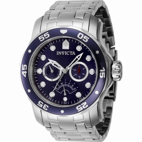 Invicta Men's Watch - Pro Diver Quartz Blue/Silver Tone Bezel Steel Bracelet | 46993