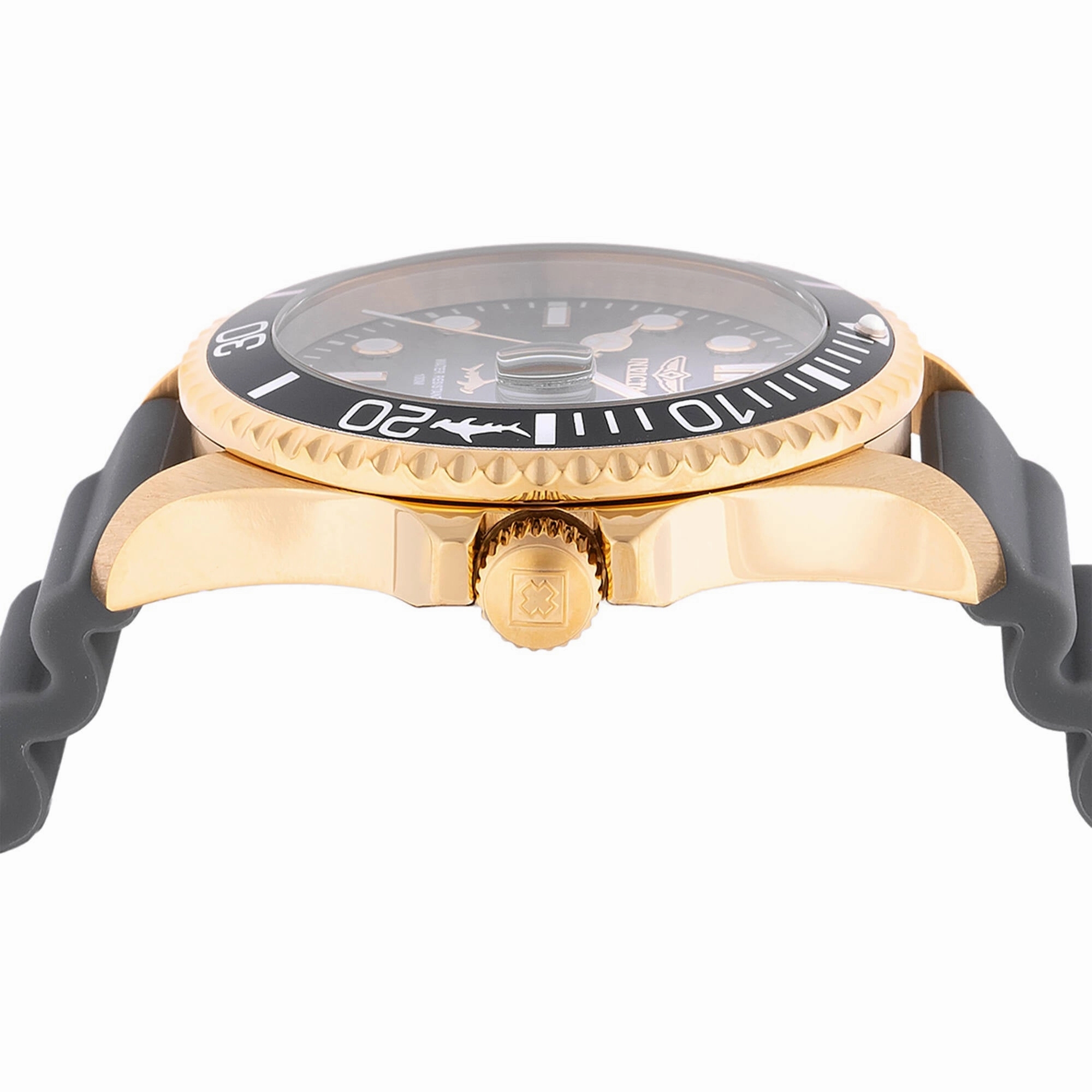 Invicta Men's Watch - Pro Diver Quartz Charcoal Dial Grey Silicone Strap | 47171