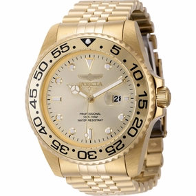 Invicta Men's Watch - Pro Diver Quartz Yellow Gold Stainless Steel Bracelet | 44520