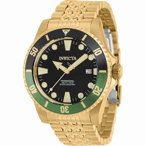 Invicta Men's Watch - Pro Diver Rotating Bezel Yellow Gold Steel Bracelet | 39763