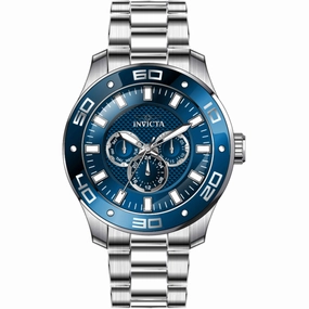 Invicta Men's Watch - Pro Diver Scuba Blue Dial Stainless Steel Bracelet | 45757